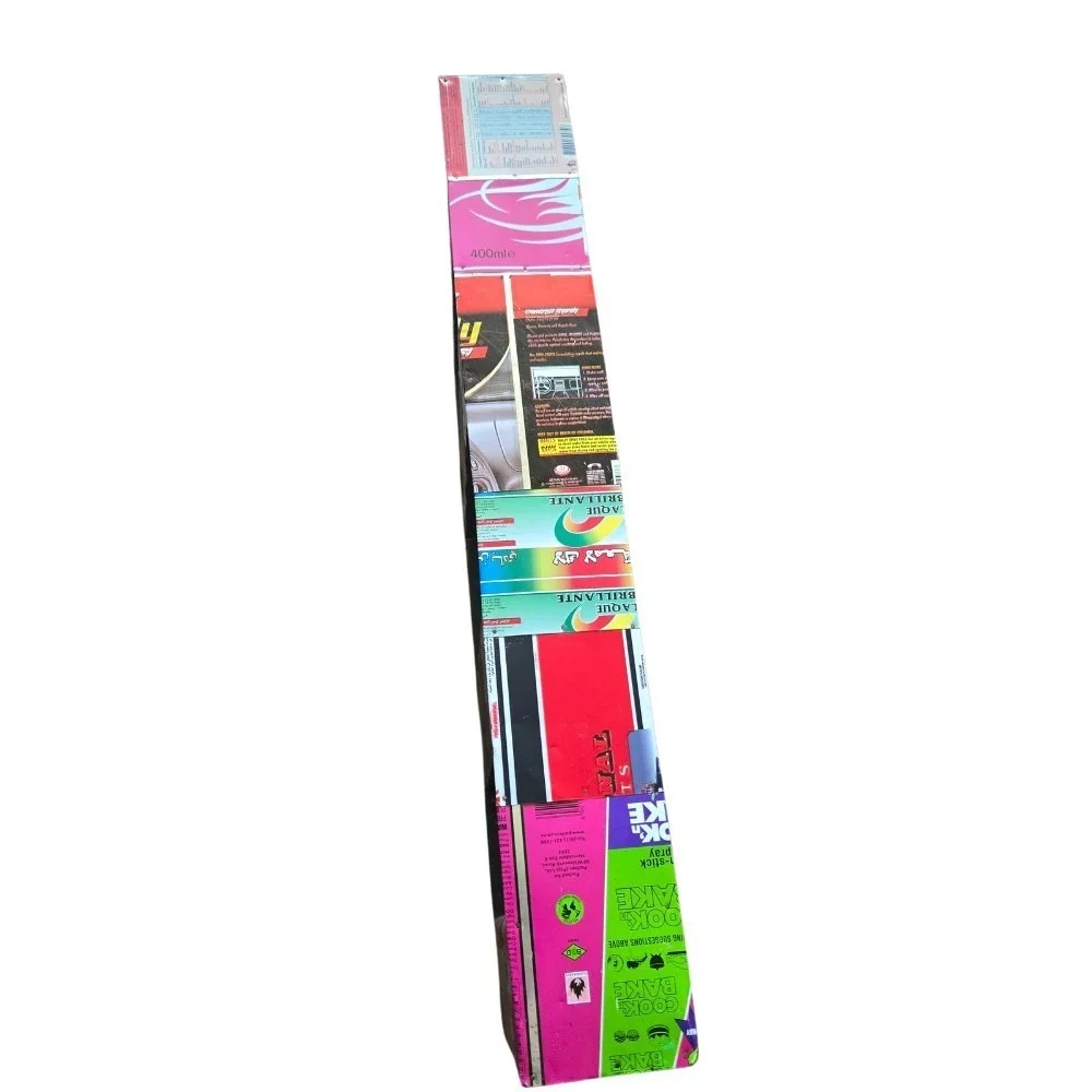 VTG Wood Mail Magazine Holder Decoupage Metallic Pop‎ Art Eclectic Funky Bright